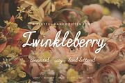 Handwritten font Twinkleberry, a Handwritten Font by Eves_Aquadreams (Thumbnail 1 of 14)