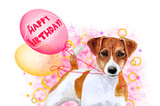 Watercolor Dogs Mega Big Bundle, an Illustration by Dneprstock (Thumbnail 41 of 60)