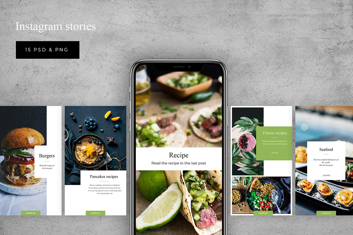 Food - social media template, a Social Media Template by Digital Breath templates (Photo 2 of 6)