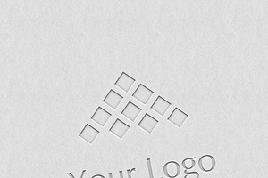 Logo Mockups LetterPress Style