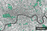London Map – Regular Mint, an Illustration by MetroMaps (Thumbnail 3 of 3)