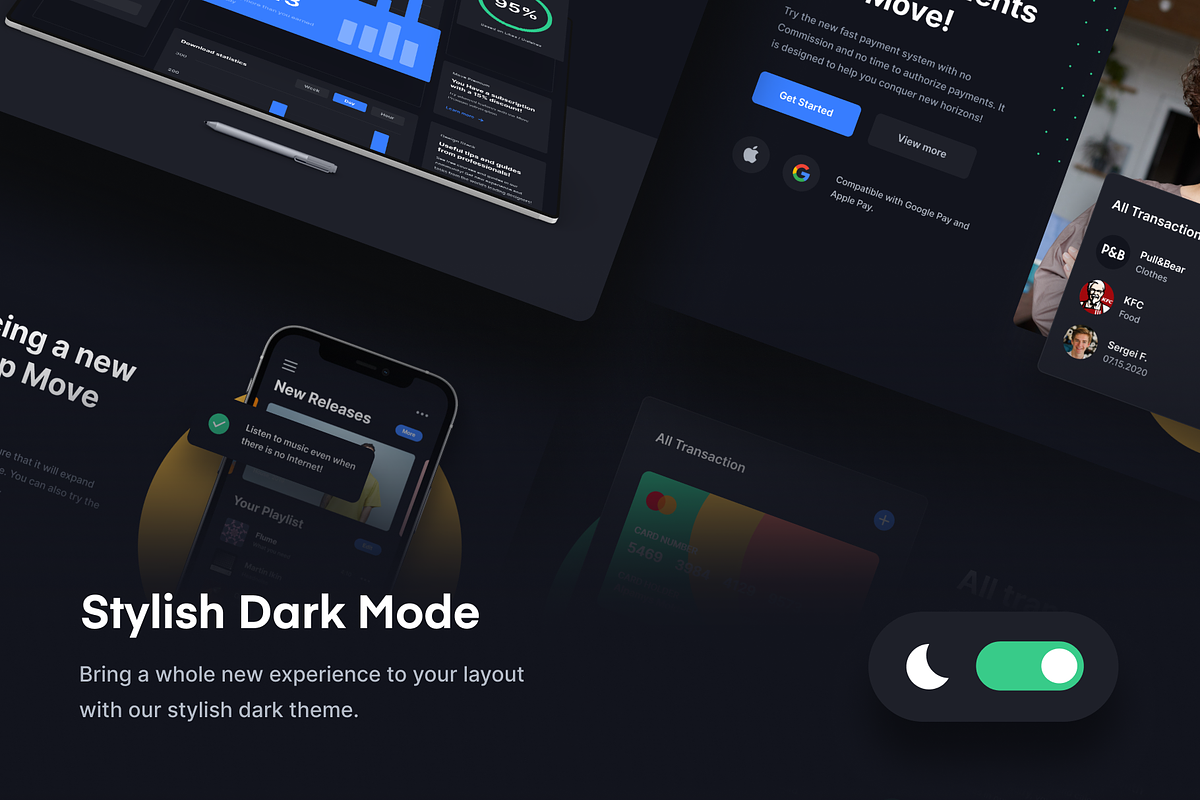 Move - Multipurpose Template, an UI Kit Template by Uiscore Marketplace (Photo 4 of 9)