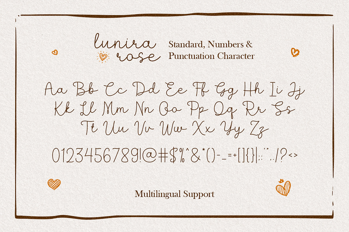 Lunira Rose - Handwritten Script, a Script Font by Hasbi Creative (Photo 9 of 9)