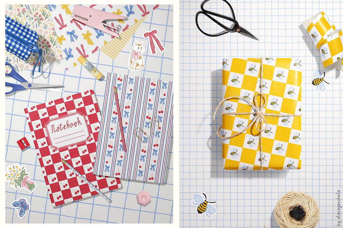 Picnic time - whimsy summer patterns, a Pattern Graphic by alenaganzhela (Photo 10 of 16)