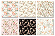 Peach Blossom Floral Digital Paper, a Texture Graphic by Dream Creation (Thumbnail 2 of 6)