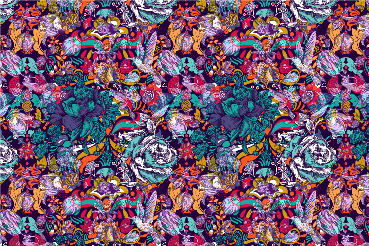 5 Floral Fantasy Patterns, a Pattern Graphic by Sunny_Lion