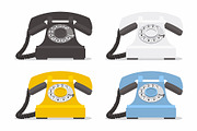 Set of vintage phones, a Background Graphic by Volyk (Thumbnail 2 of 3)