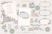Blush Autumn Floral collection, a Seasonal Illustration by AlenaVlasko stock Market (Thumbnail 1 of 9)