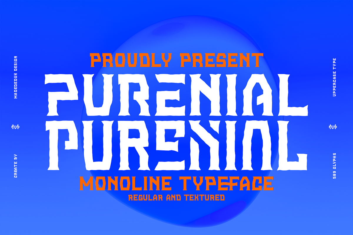 Purenial Font, a Font by madeDeduk (Photo 1 of 8)