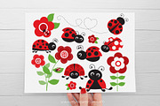 Red Ladybug Clipart, Spring, SVG, an Animal Illustration by MyClipArtStore (Thumbnail 2 of 4)
