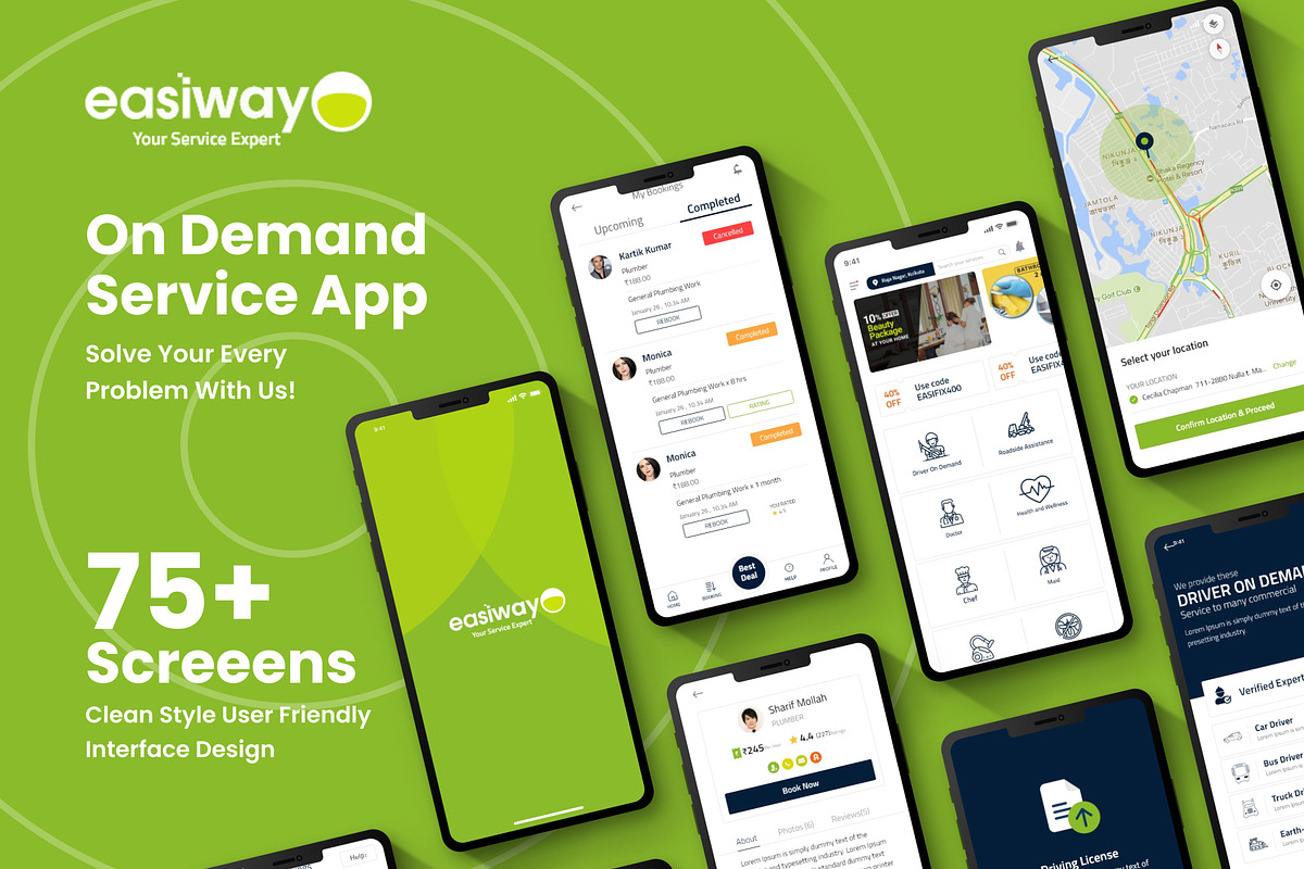 Home Service App || On-demand, an App Template by Istiak Ahmed (Photo 1 of 7)
