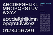 Haven Strike, a Sans Serif Font by din-studio.com (Thumbnail 17 of 21)
