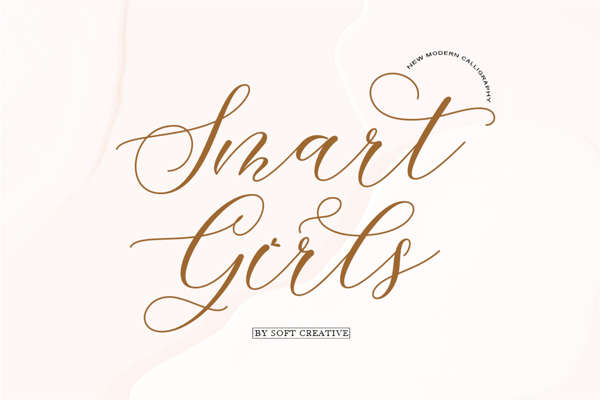 Smart Girls, a Script Font by Soft Creative (Photo 1 of 10)