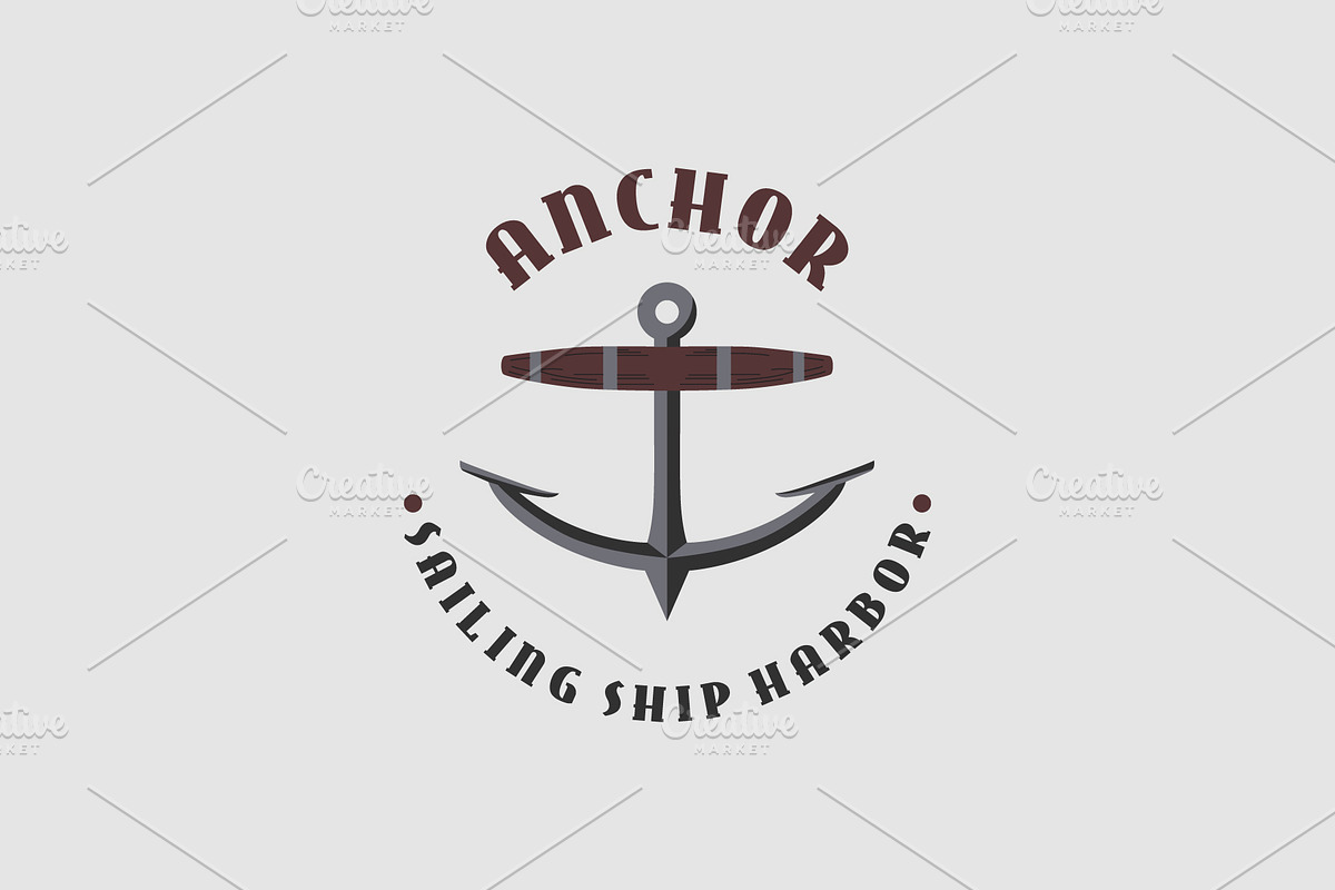 Vintage Anchor Logo, a Branding & Logo Template by Atlantis X Nurman Arbai