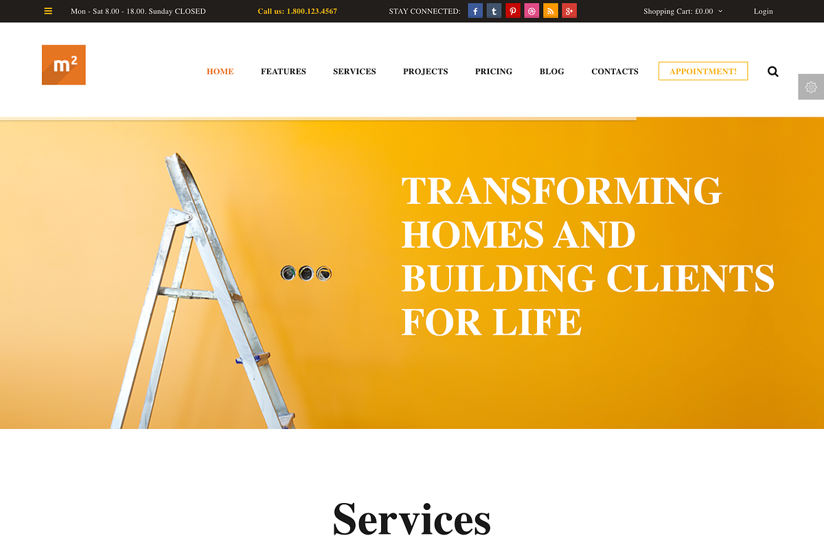 HTML Construction Home Template, a HTML Template by UInstrument (Photo 3 of 3)