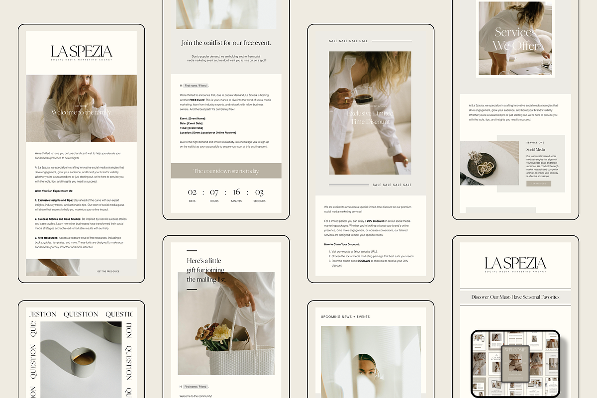 Flodesk Email Newsletter Templates, an Email Template by Branding Babe Co. (Photo 3 of 6)