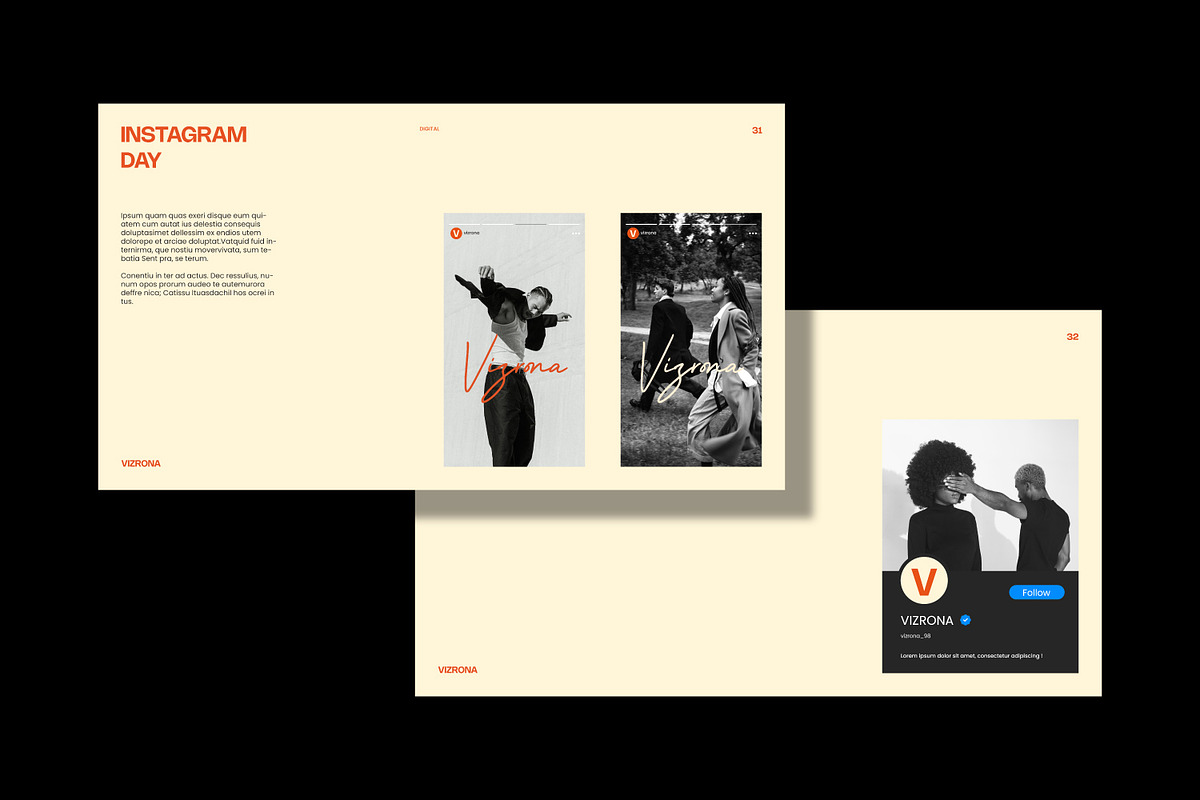 VIZRONA | Brand Guidelines Template, a Presentation Template by shaondesigns (Photo 9 of 9)