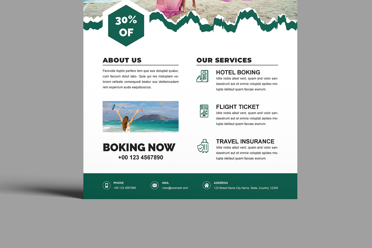 Tour And Travel Flyer, a Flyer Template by MightyDesign (Photo 5 of 8)