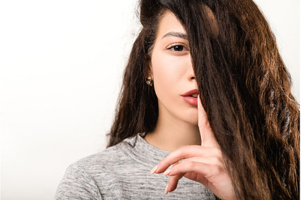 shh hush secret silence gesture, a Person Photo by Photo Drive Studio
