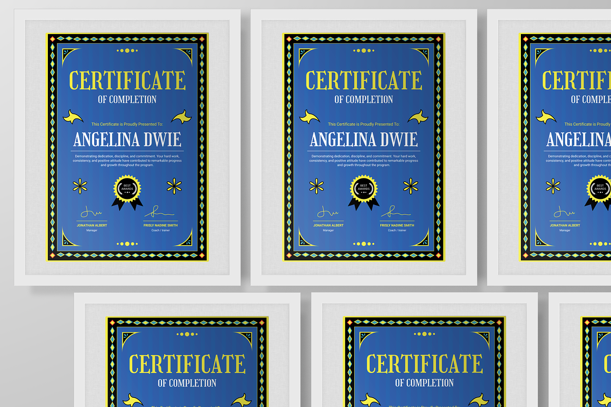 Completion Certificate, a Print Template by Annora Studio (Photo 5 of 6)