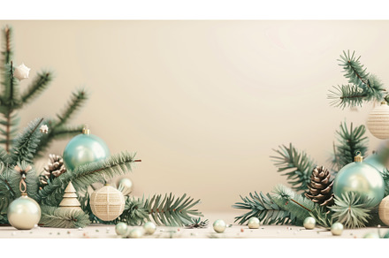 Elegant Christmas background with, an Illustration by Sergey Kotenev