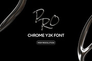 Chrome Y2K Font, an Object Graphic by Illustrava (Thumbnail 7 of 7)