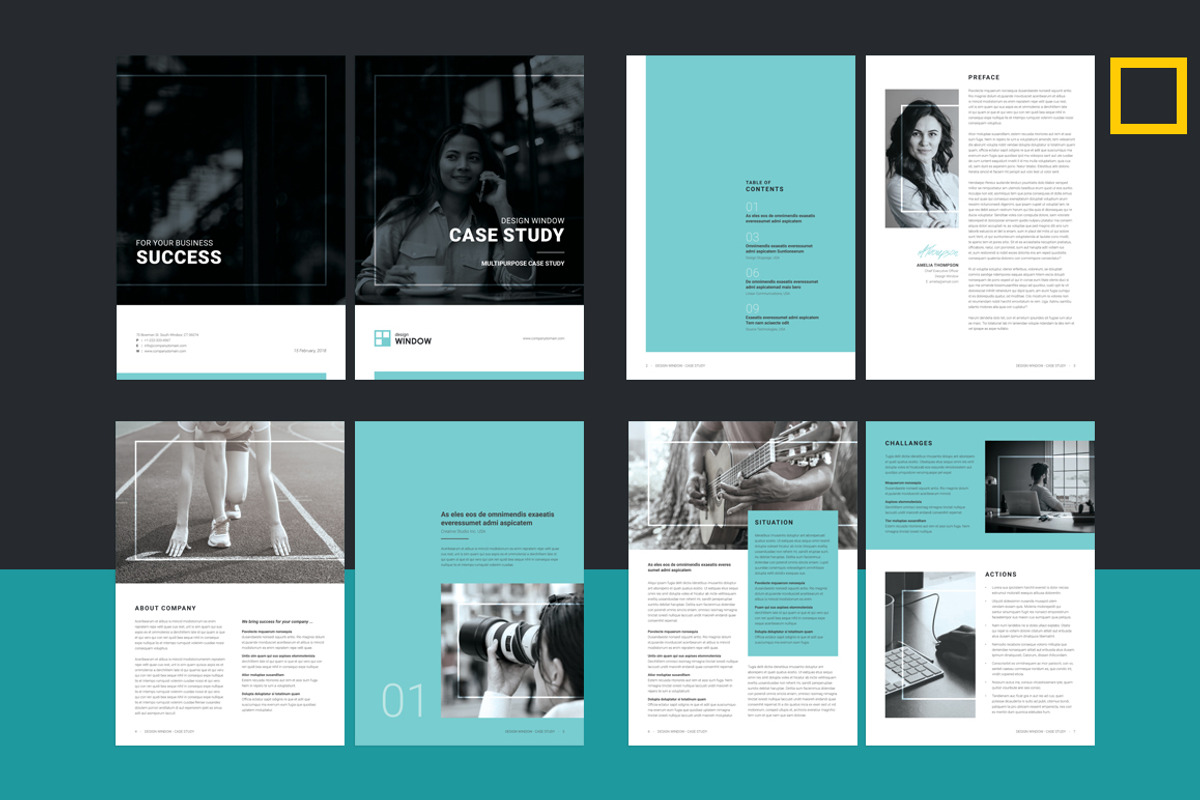 Case Study Booklet, a Brochure Template by DesignJanala (Photo 10 of 11)