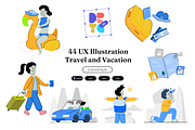 44 UX Illustration | Vacation, a Seasonal Illustration by Directico Design Kit (Thumbnail 1 of 8)