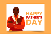 Happy Fathers Day Card, a Card Template by nataliemukundu (Thumbnail 1 of 2)