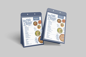 Menu Stand Mockup