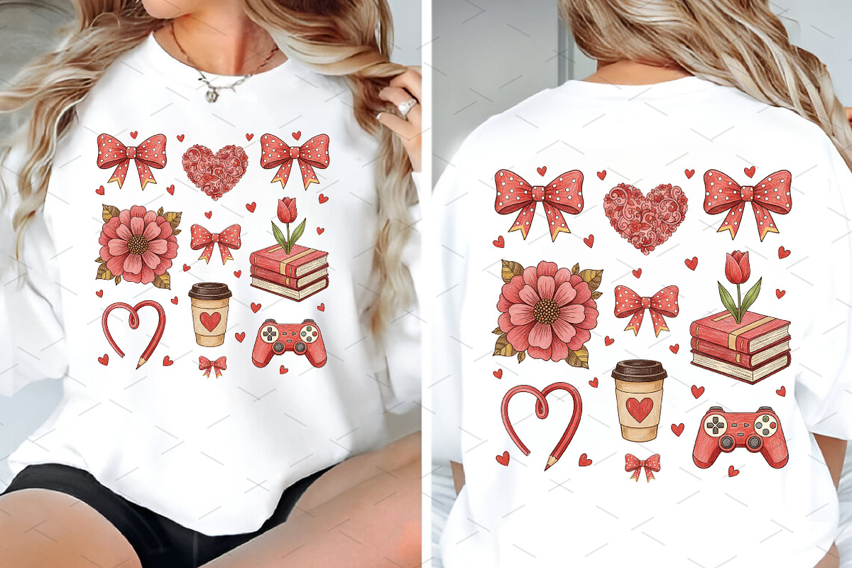 Teacher Valentine Coquette Shirt Des, a Graphic by Libby Wishes (Photo 7 of 7)