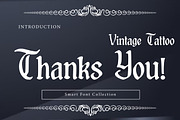 Vintage tattoo, a Blackletter Font by Wow Magic (Thumbnail 3 of 3)