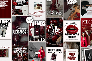 CHERRY Canva Social Media Templates