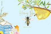 Honey Bee Watercolor, a Graphic by LABFcreations (Thumbnail 6 of 9)