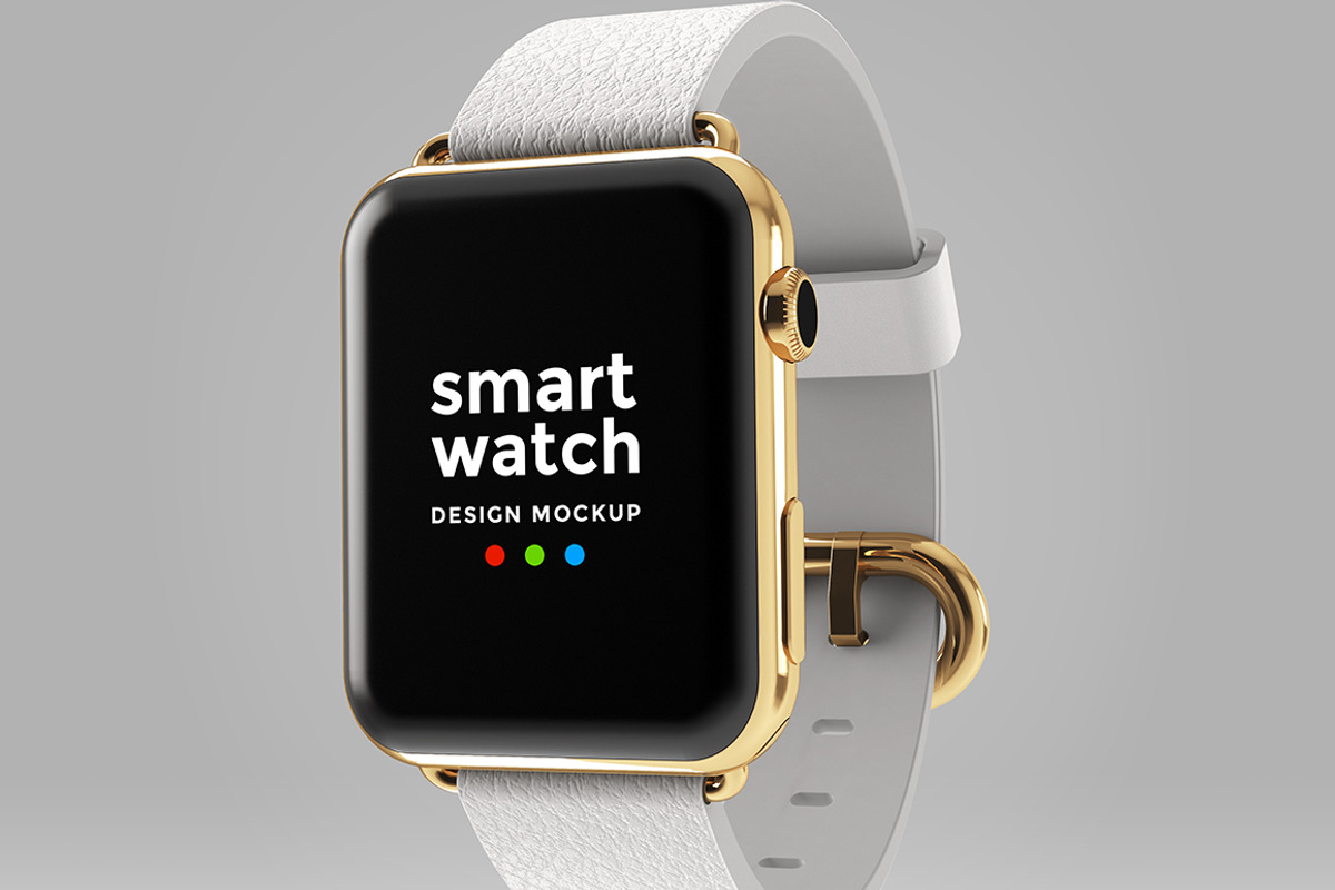 Apple Watch Design Mockup, a Wearable Device Mockup by illustrated (Photo 5 of 5)
