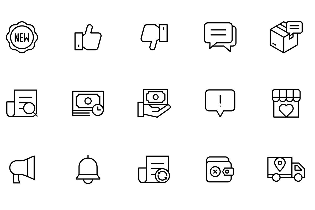 Big E-Commerce / Shopping Icon Set, an Icon by soglamun (Photo 3 of 3)