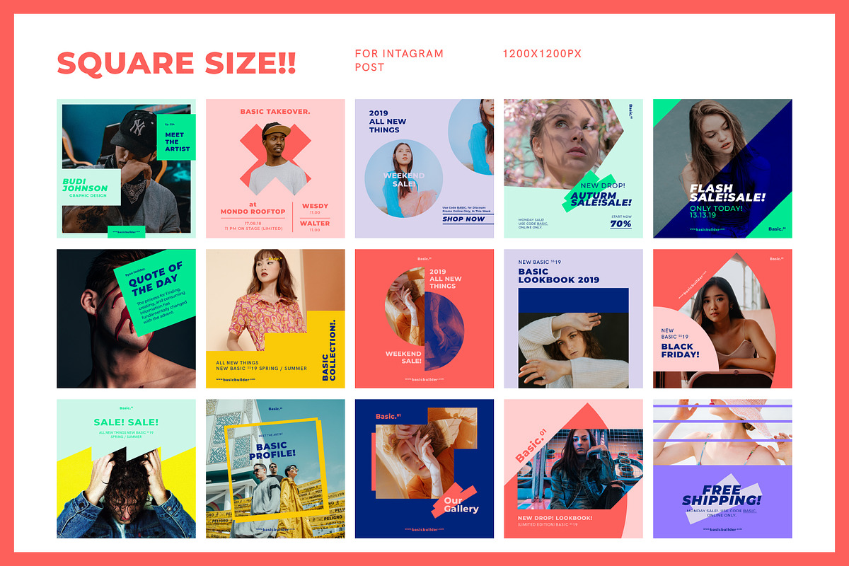 BASIC-Social Media Kit Collection, a Social Media Template by Invasi Studio (Photo 10 of 13)