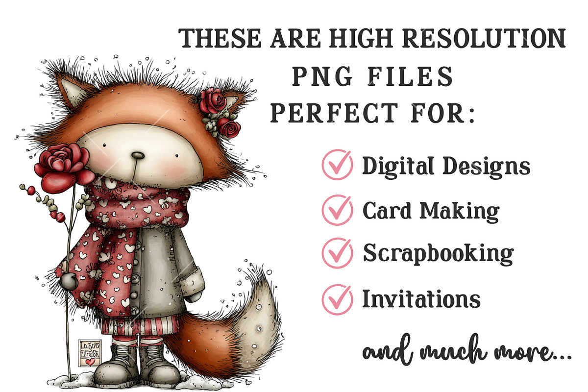 Whimsical Valentine's Day Clipart, an Illustration by OK Design (Photo 4 of 6)