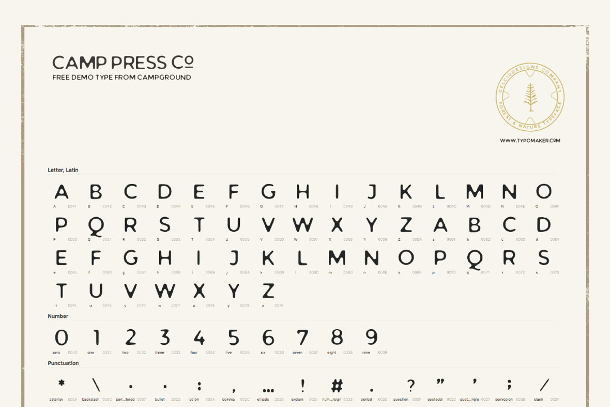 Campground Monoline - 2 fonts preview 7