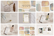 Gold Glitter Png Watercolor Shapes, an Object Graphic by by creative paper (Thumbnail 2 of 11)