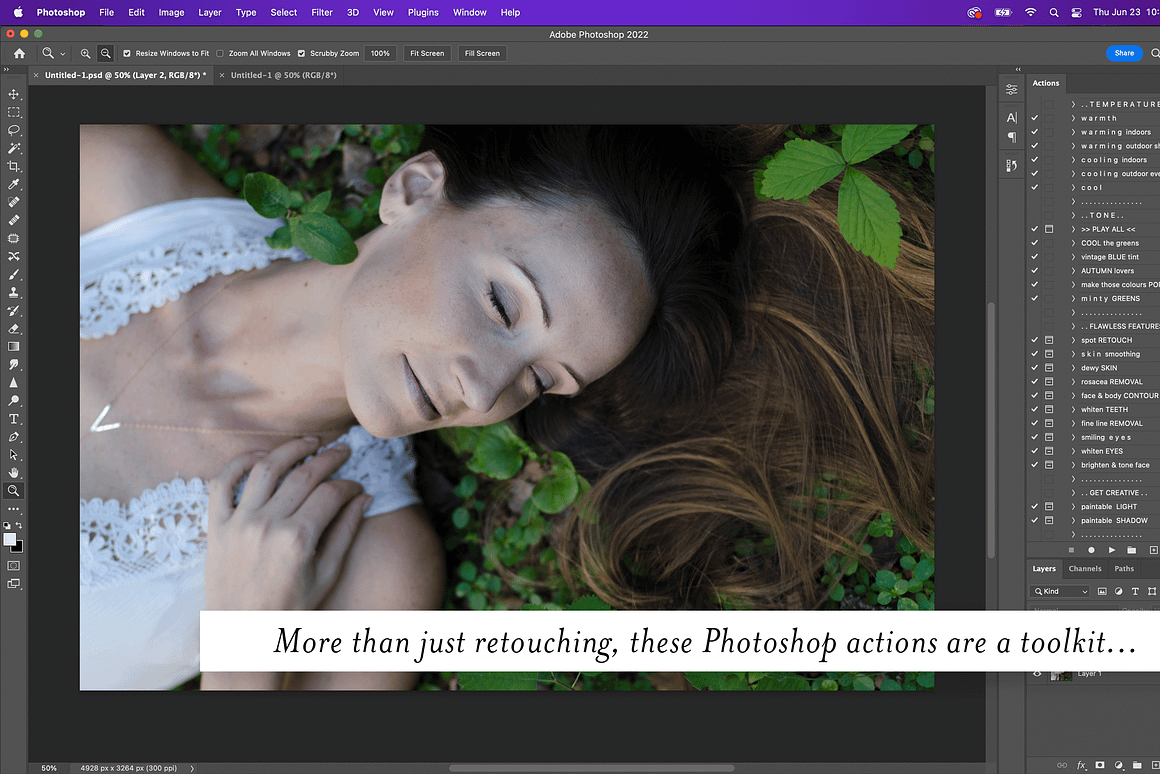 REVIVE Retouch Photoshop Actions, an Action Add-On by Ashley Alexandra Design (Photo 2 of 17)