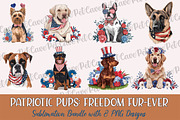 Freedom Furever Sublimation Bundle, a Seasonal Illustration by Pet Cave (Thumbnail 1 of 9)