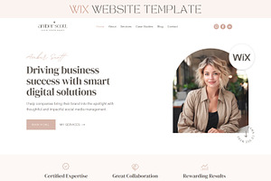 Wix Template Social Media Manager, a Wix Template by vectorocean