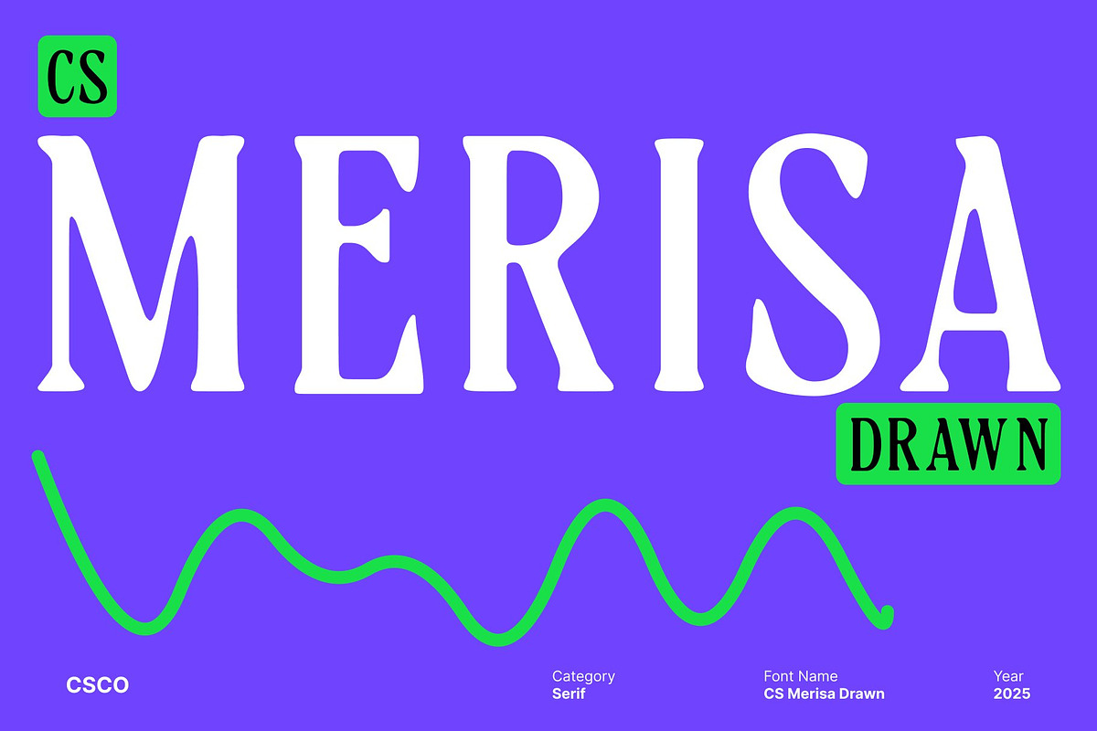 CS Merisa Drawn, a Serif Font by Craft Supply Co. (Photo 1 of 8)