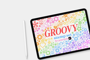 Groovy Stamp Set for Procreate