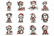 Whimsical Grumpy Christmas Animals, an Illustration by SinaCreation (Thumbnail 2 of 7)