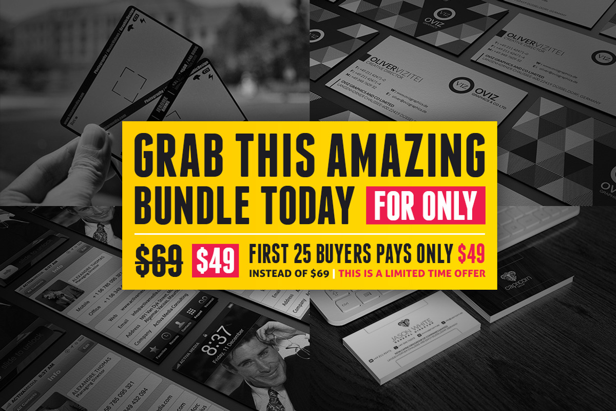 Unlimited Business Cards Bundle, a Business Card Template by Marvel (Photo 2 of 204)