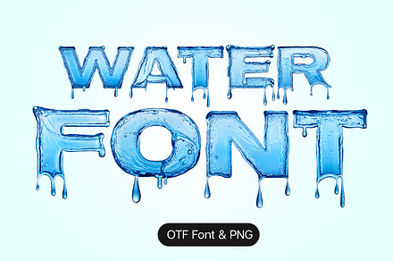 Water Font, a Handwritten Font by Handmadefont