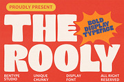 Rooly - Unique Chunky Display Font, a Sans Serif Font by Bentype Studio (Thumbnail 1 of 7)
