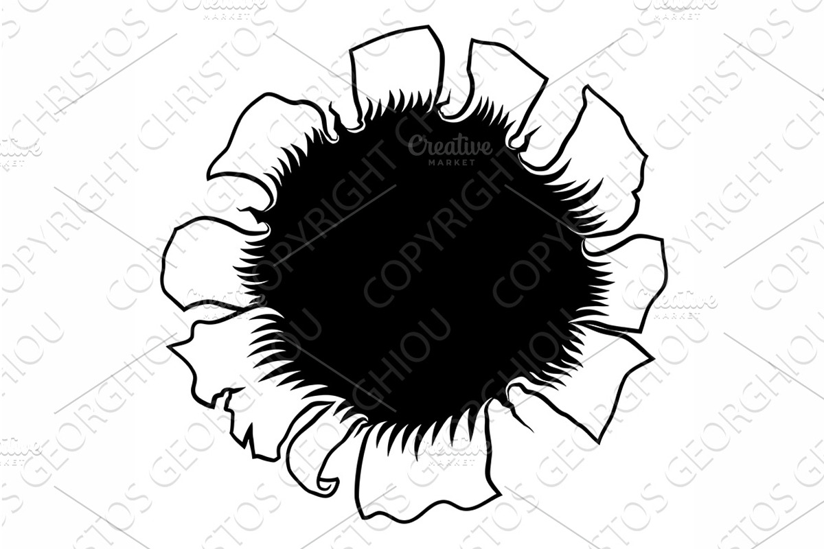Bullet Hole Metal Paper Rip Gun Shot, a Texture Illustration by Christos Georghiou